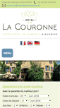 Mobile Screenshot of hoteldelacouronne.com